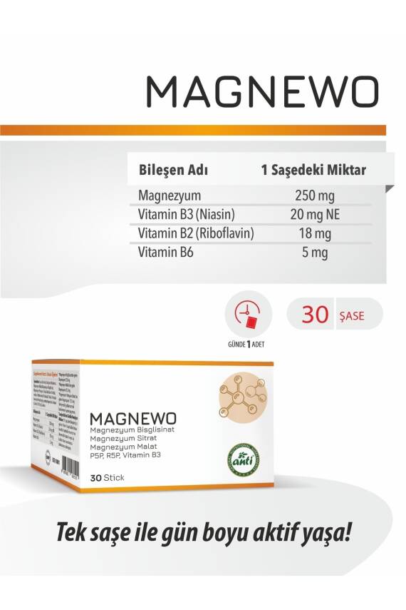 Anti Magnewo Efervesan Magnezyum Sitrat Malat Glisinat - 2