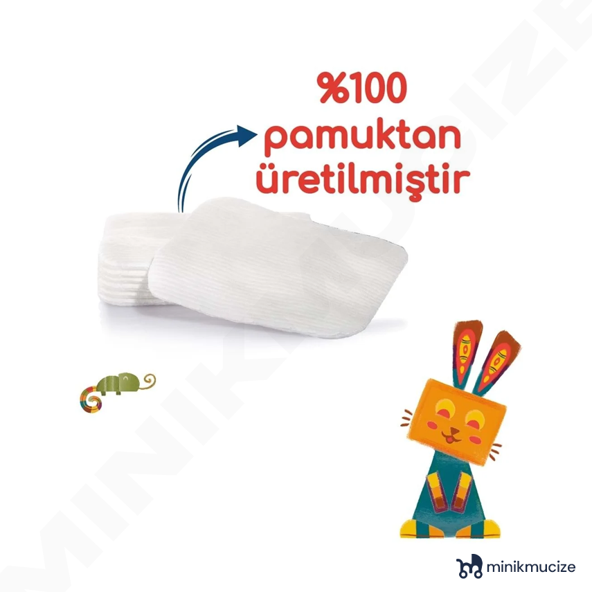 BEBEDOR BEBEK TEMİZLEME PAMUĞU 60 LI - 3