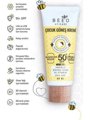 Beeo Apicare Propolisli Çocuk Güneş Kremi SPF 50+ 80 ml - 3