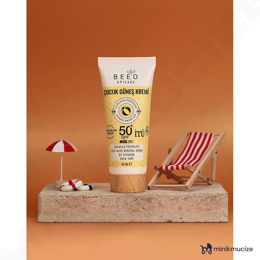 Beeo Apicare Propolisli Çocuk Güneş Kremi SPF 50+ 80 ml - 1