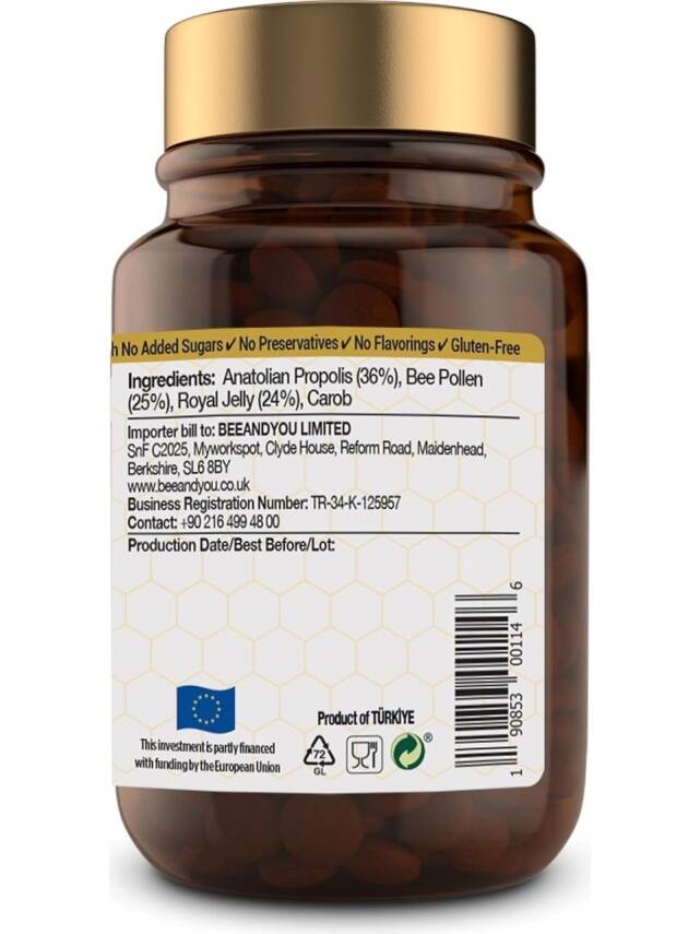 BEEO PROPOLİS YETİŞKENLER İÇİN 60 TABLET - 3