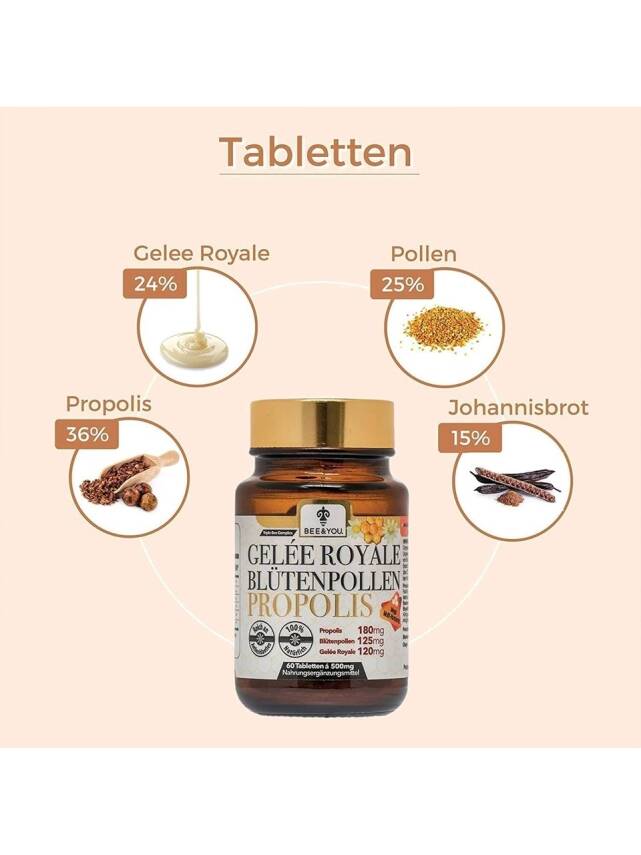 BEEO PROPOLİS YETİŞKENLER İÇİN 60 TABLET - 9