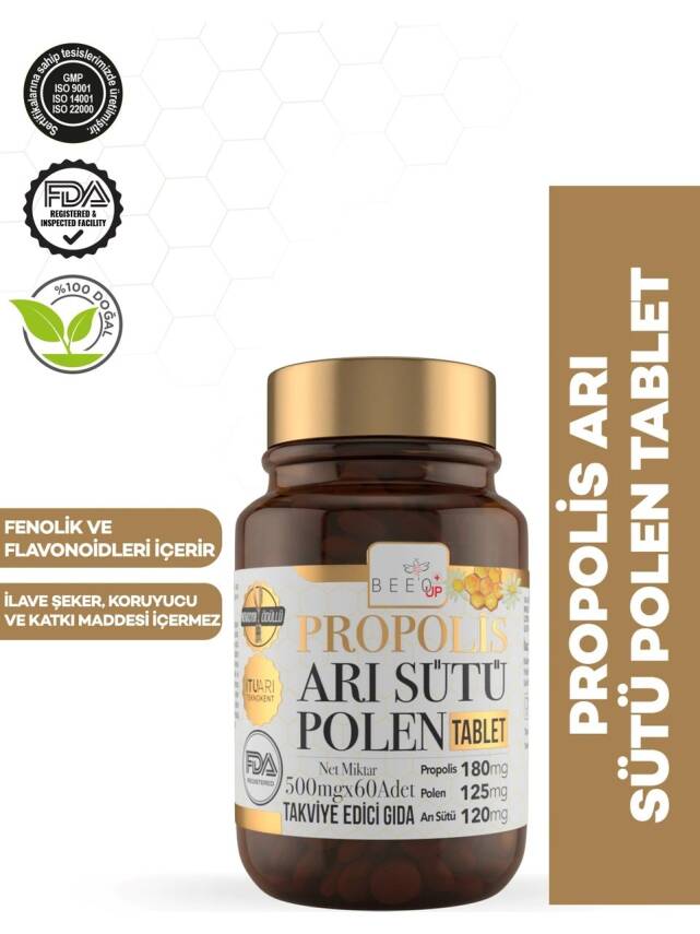 BEEO PROPOLİS YETİŞKENLER İÇİN 60 TABLET - 13
