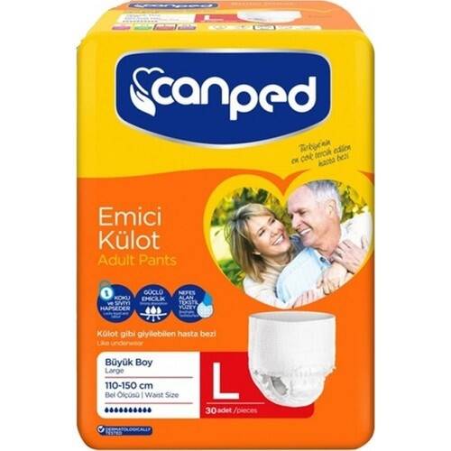 Canped Emici Külot Büyük Boy Large 30 Adet Hasta Bezi - 1
