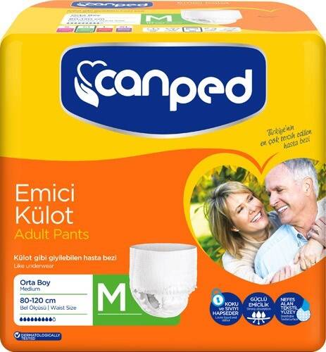 Canped Emici Külot Orta Boy Medium M 30 Adet - 1