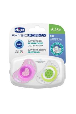 Chicco Air Ergonomik Şekil Silikon Emzik Geniş Havalandırma Delikleri Pembe 6-16 Ay - 3