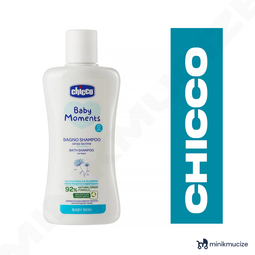 Chicco Baby Moments Doğal Saç Ve Vücut Şampuanı 0 Ay+ 200 ml - 1