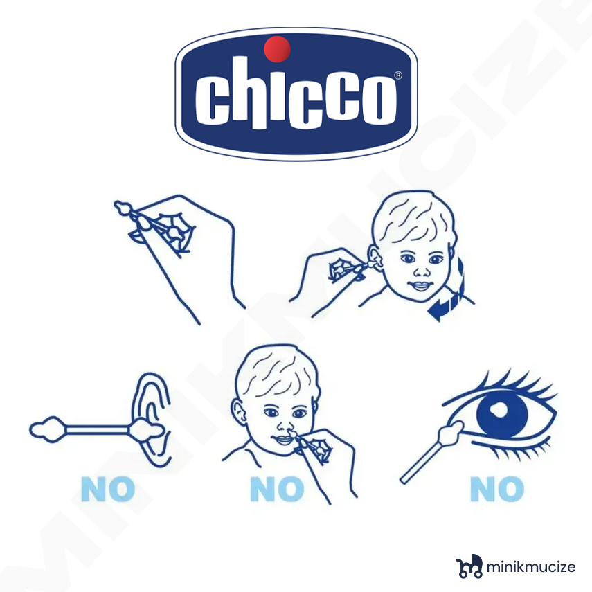 Chicco Baby Moments Kulak Temizleme Çubuğu 90 Adet - 2