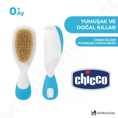 Fırça ve Tarak Seti 0 Ay+ Erkek (Mavi) - 2