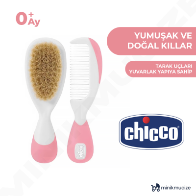 Chicco Fırça Ve Tarak Seti 0 Ay Pembe - 2