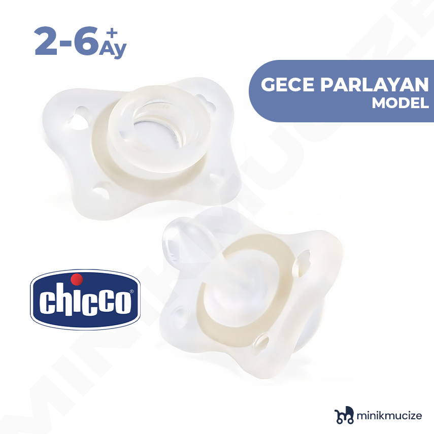 Chicco Gece Parlayan Physioforma Mini Soft Emzik 2-6 Ay 2 Li - 2