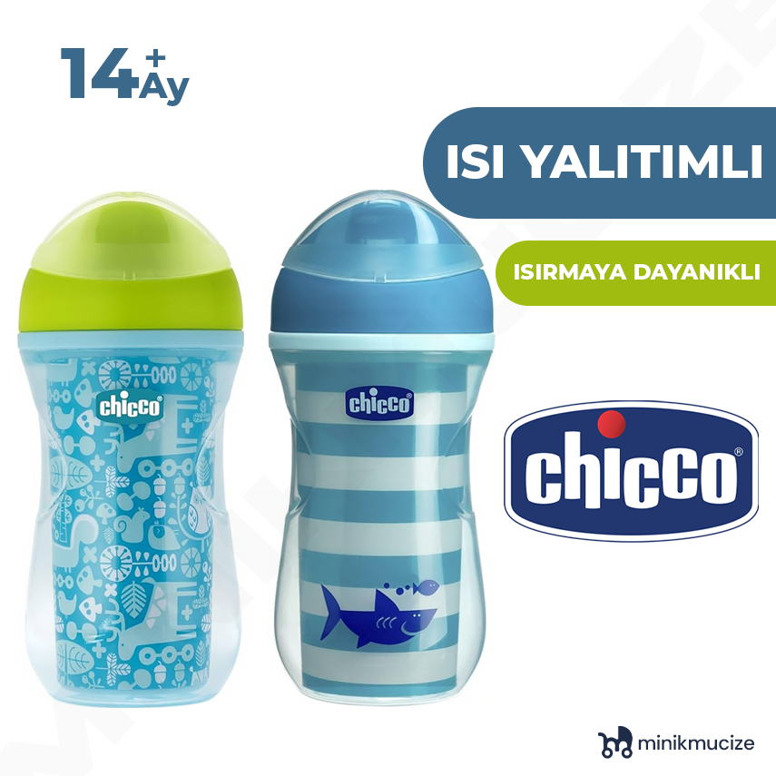 Chicco Isı Yalıtımlı Active Bardak 14 Ay+ Erkek - 1