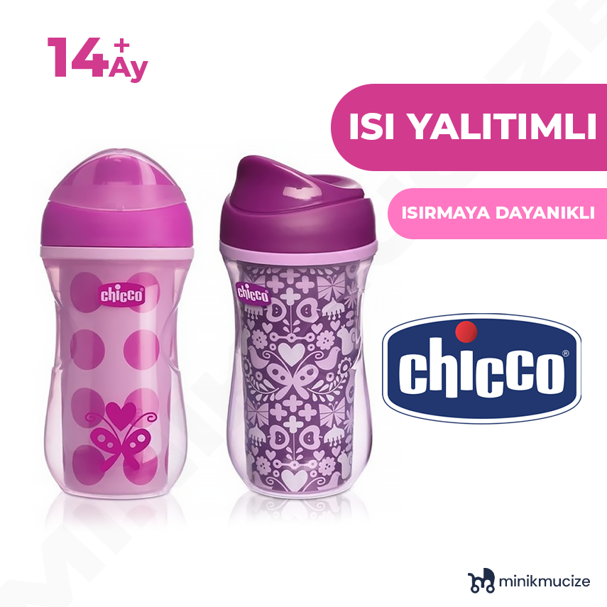 Chicco Isı Yalıtımlı Active Bardak 14+ Ay Kız - 1