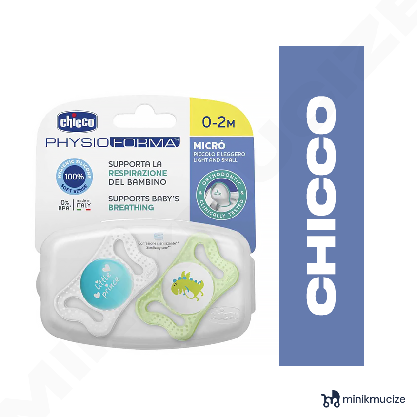 Chicco Physio Micro Ikili Silikon Emzik 0-2 Ay - Erkek - 2