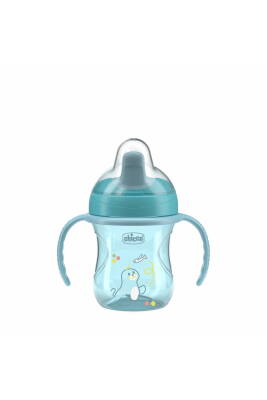 Chicco YARI YUMUŞAK UÇLU BARDAK 6 AY ERKEK YENI - Chicco