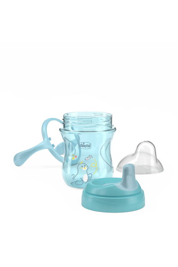 Chicco YARI YUMUŞAK UÇLU BARDAK 6 AY ERKEK YENI - 2