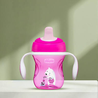 Yarı Yumuşak Uçlu Bardak 6 Ay+ Kız 200 Ml Pembe (YENİ) - 2