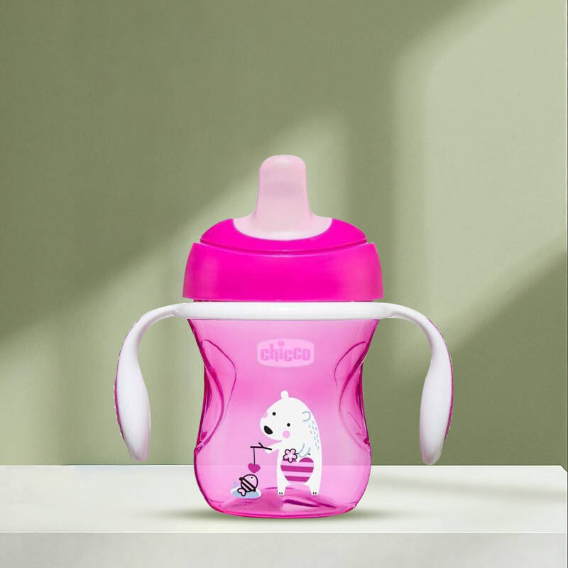 Yarı Yumuşak Uçlu Bardak 6 Ay+ Kız 200 Ml Pembe (YENİ) - 2