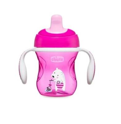 Yarı Yumuşak Uçlu Bardak 6 Ay+ Kız 200 Ml Pembe (YENİ) - Chicco