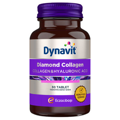 Dynavit Diamond Collagen & Hyaluronic Acid - Takviye Edici Gıda 30 Tablet - Dynavit