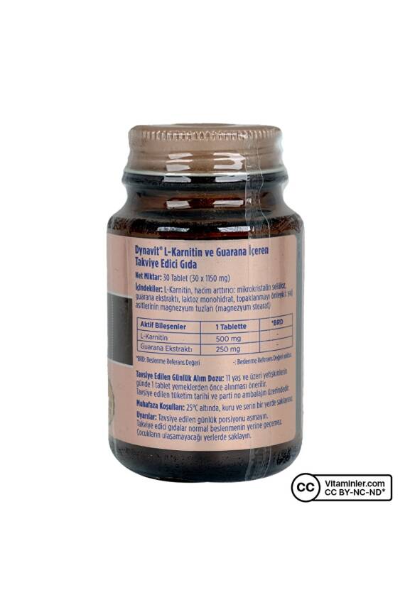 Dynavit L-carnitine Guarana 30 Tablet - 2