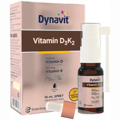 Dynavit Vitamin D3K2 10 Ml Sprey - DYNAVİT
