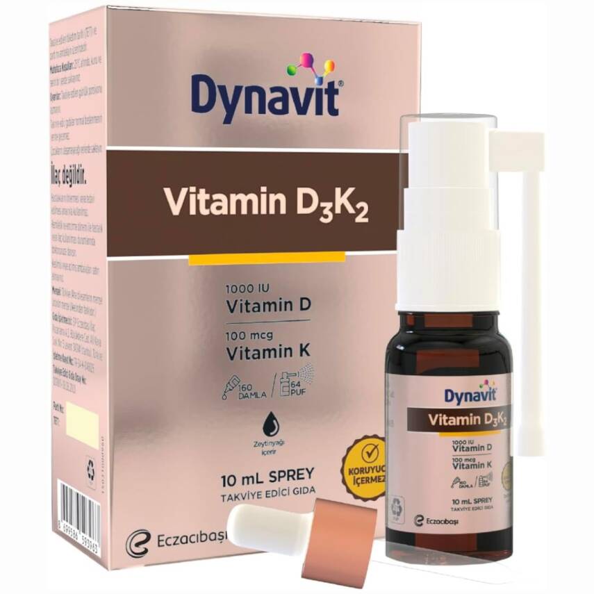 Dynavit Vitamin D3K2 10 Ml Sprey - 1