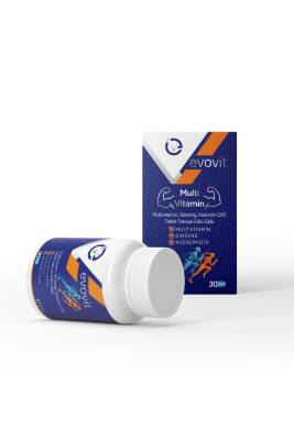 EVOPHARMA Evovit Multivitamin Ginseng Koenzim Q10 Takviye Edici Gıda 30 Tablet - 4