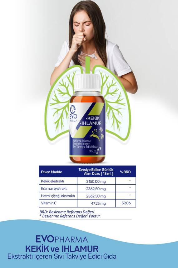 Evo Pharma Kekik ve Ihlamur Sıvı Takviye Edici Gıda 100 ml - 4