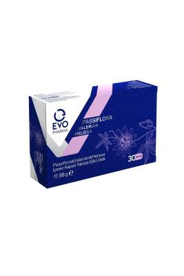 EVOPHARMA Passıflora & Valerian & Melissa İçeren Takviye Edici Gıda 30 Kapsül - 4