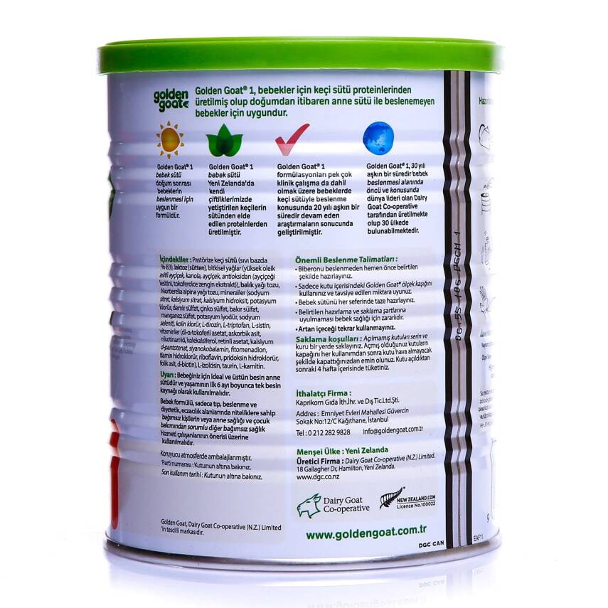 Golden Goat 1 Keçi Sütü Bazlı Bebek Sütü 400 gr - 6