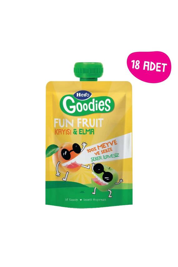 Hero Baby Goodies Kayısılı Ve Elmalı Meyve Püresi 100g - 2