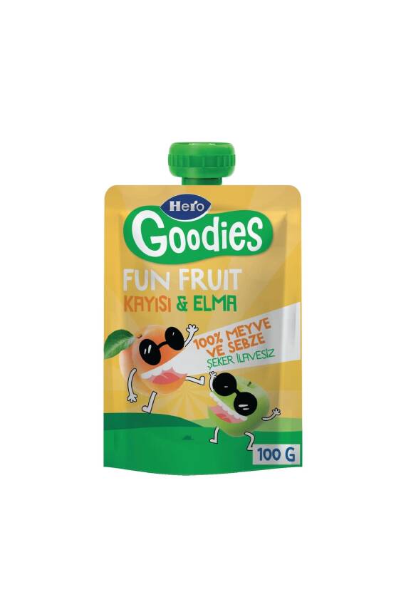 Hero Baby Goodies Kayısılı Ve Elmalı Meyve Püresi 100g - 3