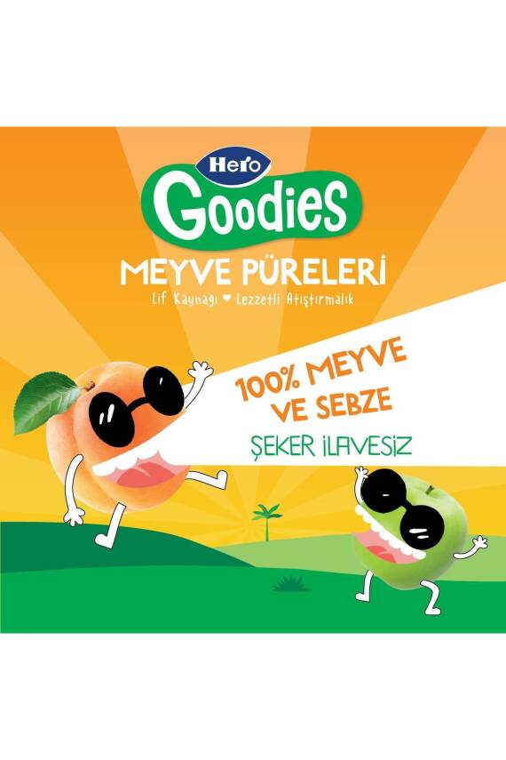 Hero Baby Goodies Kayısılı Ve Elmalı Meyve Püresi 100g - 4