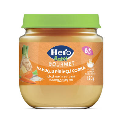 Hero Baby Gourmet Havuçlu Pirinçli Kavanoz Maması 120 Gr - 2