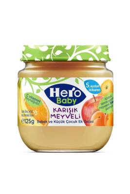 Hero Baby Karışık Meyveli 5+ Ay Kavanoz Maması 125 G - 4