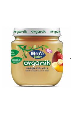 Hero Baby Organik Karışık Meyveli Kavanoz Maması 120gr - 2
