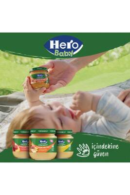 HERO BABY ORGANİK MUZ-ARMUT TAHILLI KAVANOZ MAMASI - 4