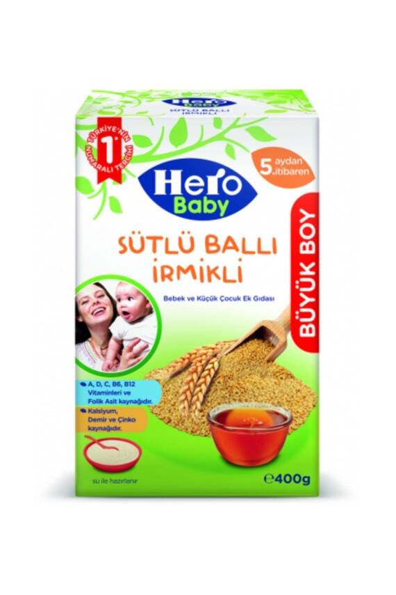 Hero Baby Sütlü Irmikli Ballı 400 gr - 2