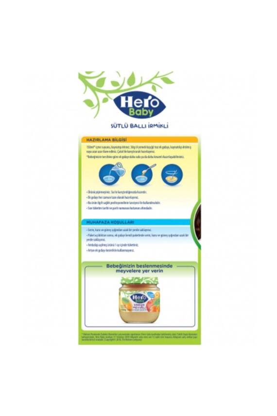 Hero Baby Sütlü Irmikli Ballı 400 gr - 4