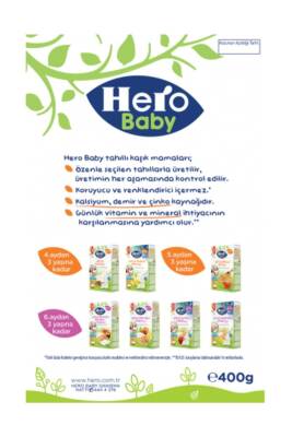 Hero Baby Sütlü Irmikli Ballı 400 gr - 6