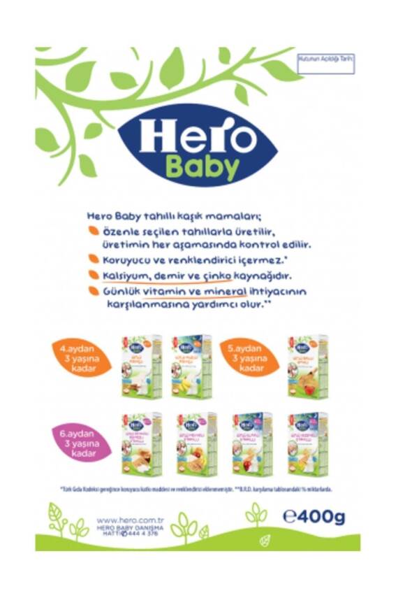 Hero Baby Sütlü Irmikli Ballı 400 gr - 6