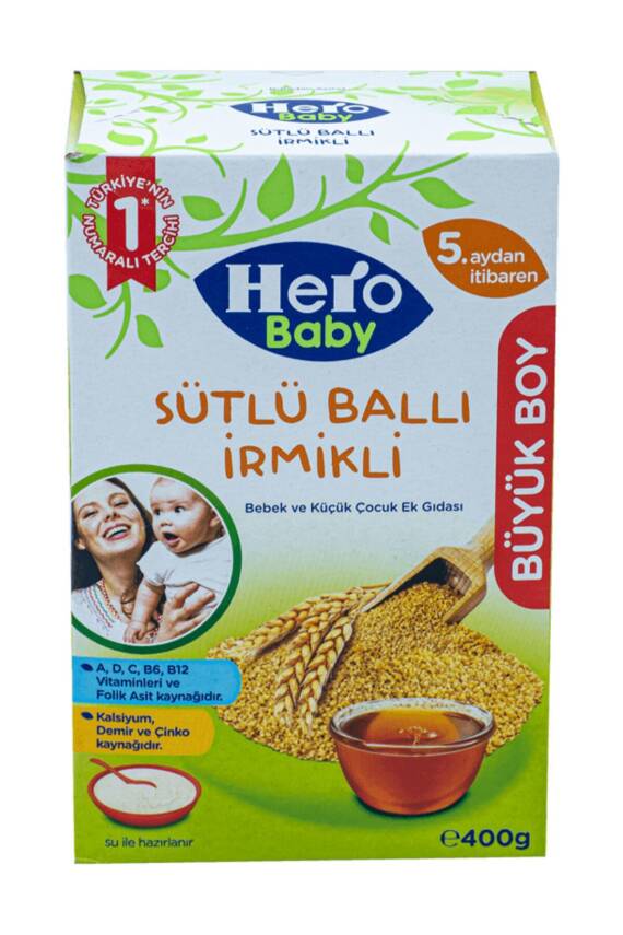 Hero Baby Sütlü Irmikli Ballı 400 gr - 7
