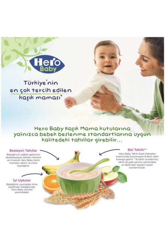 Hero Baby Sütlü Meyveli 8 Tahıllı Mama 200 gr - 6