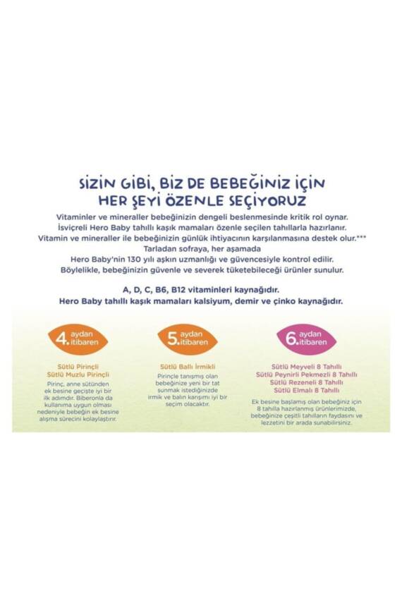 Hero Baby Sütlü Meyveli 8 Tahıllı Mama 200 gr - 7