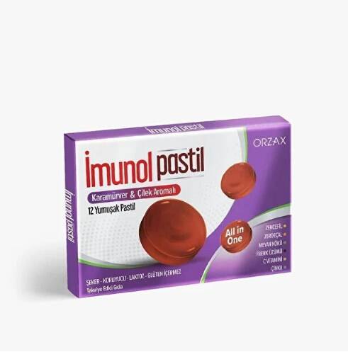 Imunol Karamürver Çilek Pastil - 1