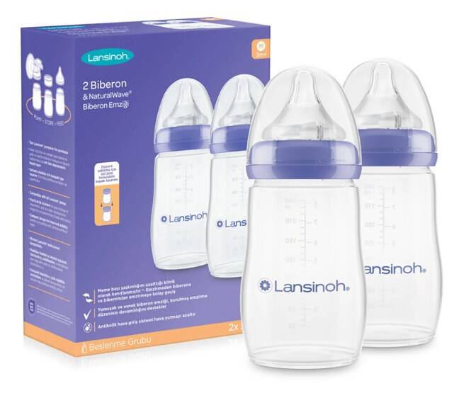 Lansinoh® 240 ml x 2 PP Biberon Seti - 1