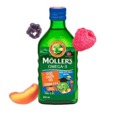 MOLLERS OMEGA 3 BALIK YAGI TUTTI FRUTTI 250 ML - Möller's
