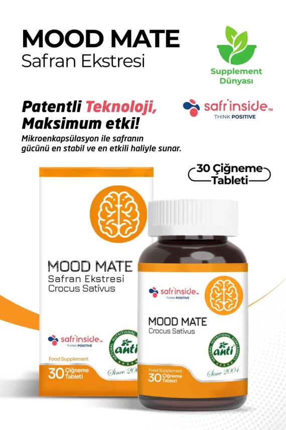 Mood Mate Safran 30 Çiğneme Tablet - 1