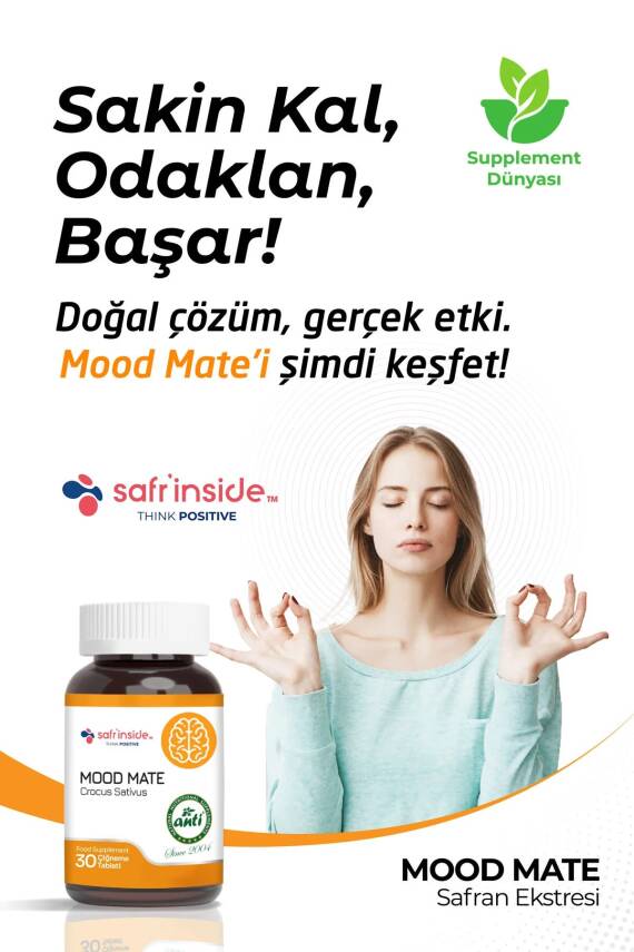 Mood Mate Safran 30 Çiğneme Tablet - 2